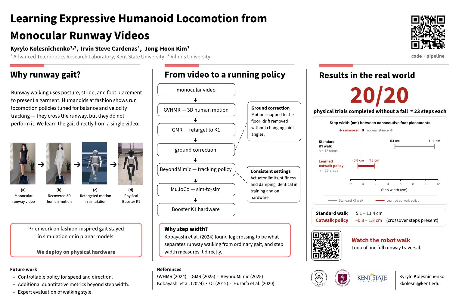 Conference poster for the project